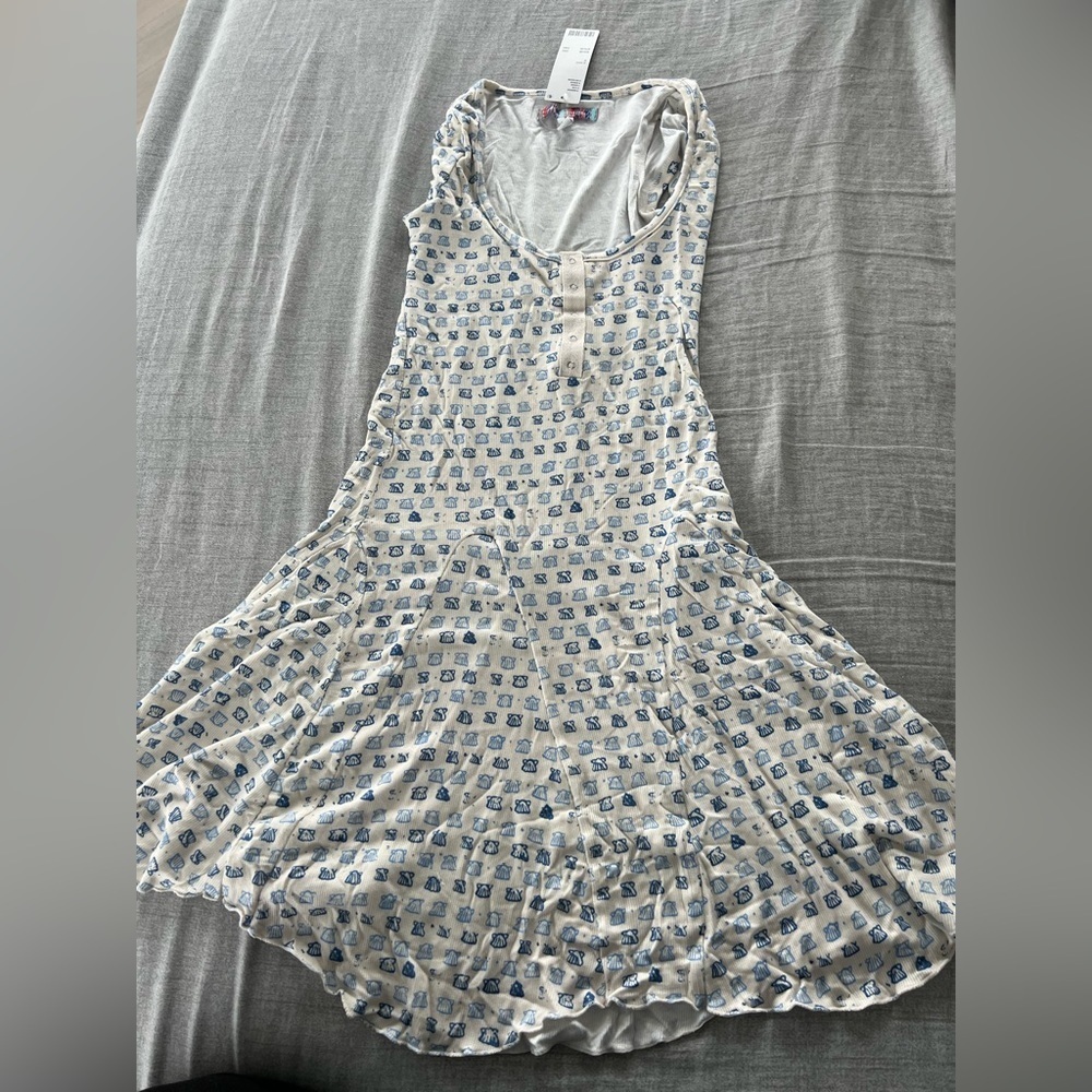 NWT Urban Outfitters Maureen Henley Mini Dress M - Picture 2 of 7